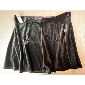 NWT GAP Holiday Black Flowy Velvet Short Skirt Plus Size XXL
